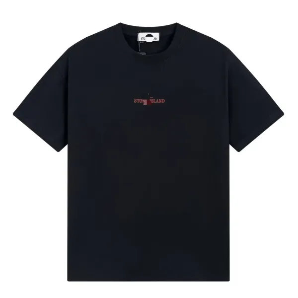 Design Abstract Graphic Print Black T-Shirt - 36