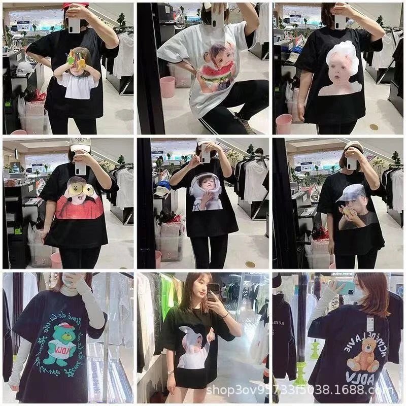 Acne Studios Donut Bear Graphic T-Shirt White - 7