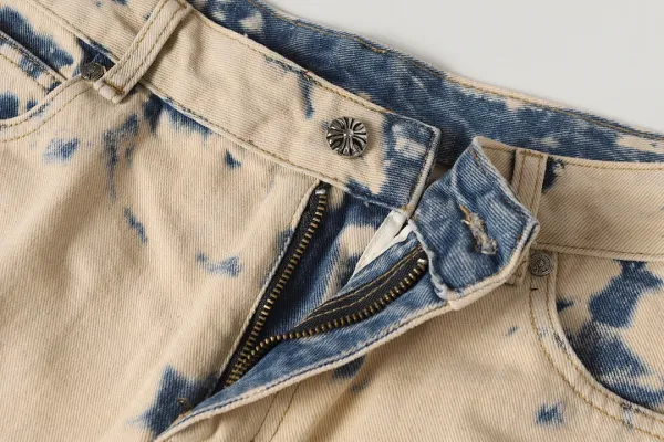 Chrome Hearts Cross-Embellished Wide-Leg Jeans Blue - 7