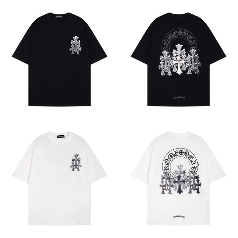 Chrome Hearts Floral Cross Logo White T-Shirt - 5