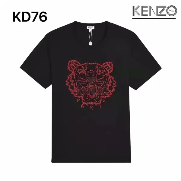 Kenzo Tiger Head Graphic Black T-Shirt - 25