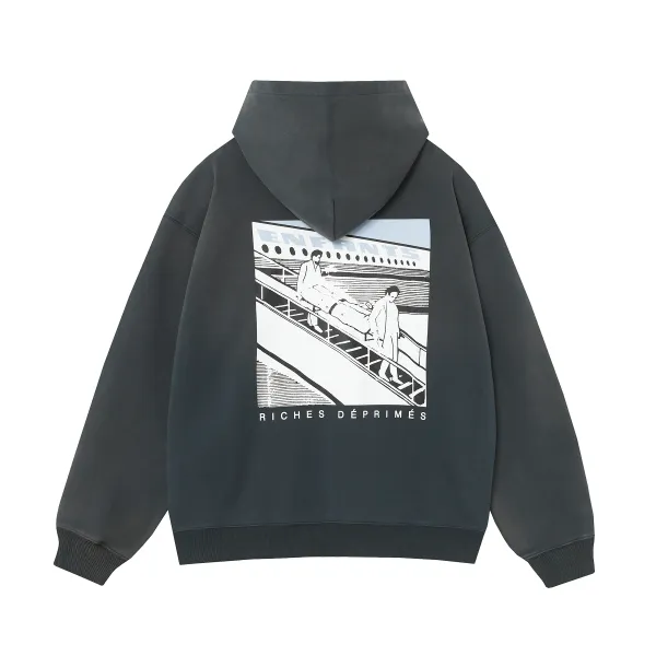 Design Oversized Hoodie Charcoal Gray Hoodie - 41