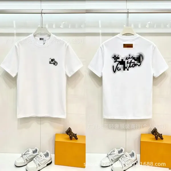 Louis Vuitton Graphic Print T-Shirt White - 1