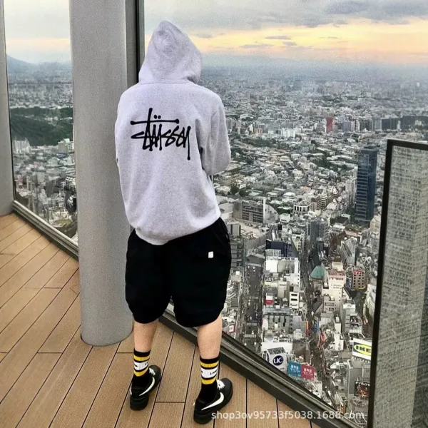 Stussy Logo Hoodie Navy - 9