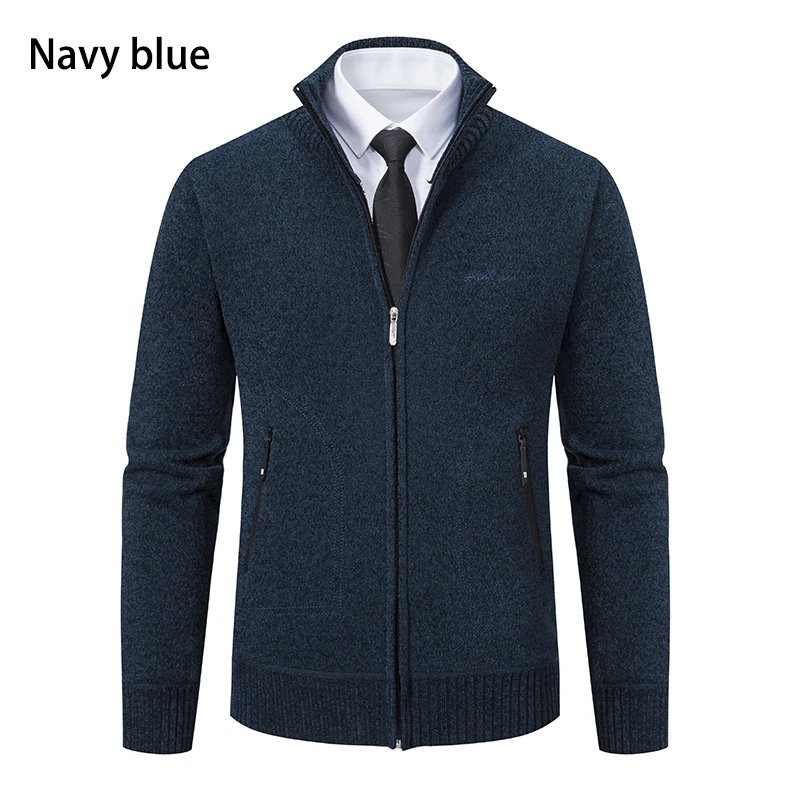 Design Hankesen Zip-Up Knit Cardigan Black Outerwear.cardigan - 18
