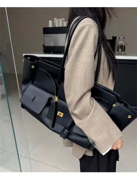 Celine Triomphe Tote Bag Tan Leather Handbag - 8
