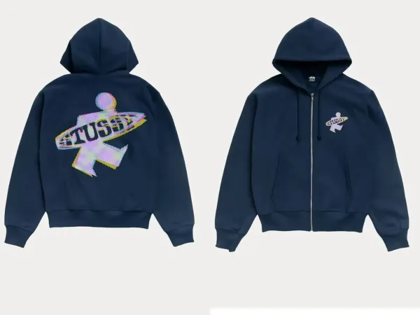 Stussy Logo Hoodie Navy - 37