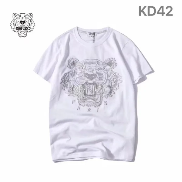 Kenzo Tiger Head Graphic Black T-Shirt - 42
