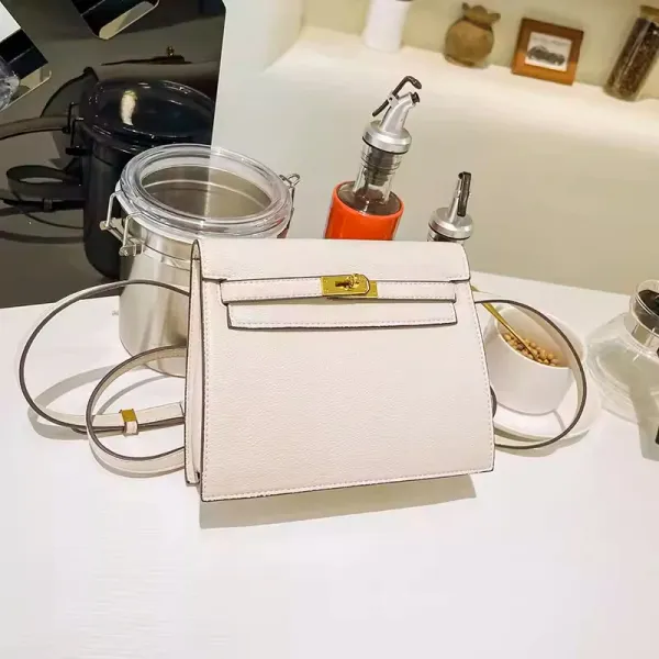 Hermès Mini Kelly II Taupe Togo Leather Shoulder Bag - 17