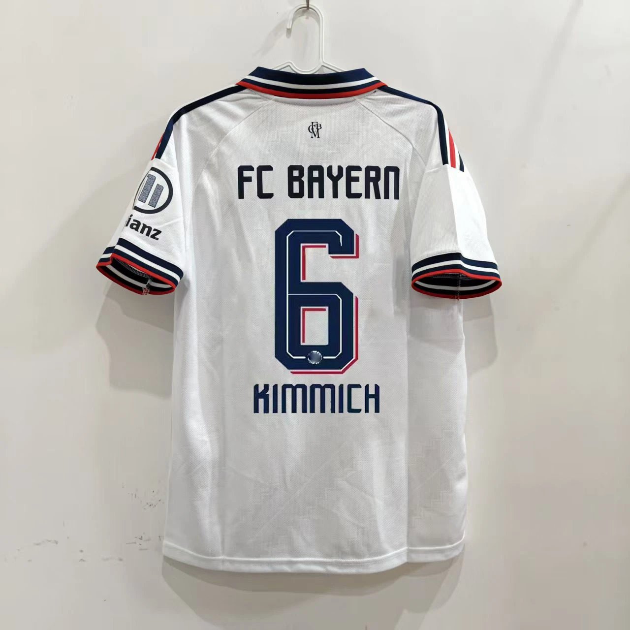 Design FC Bayern Munich 2023-24 Third Jersey White Navy Red Luis Díaz #14 Jersey - 9