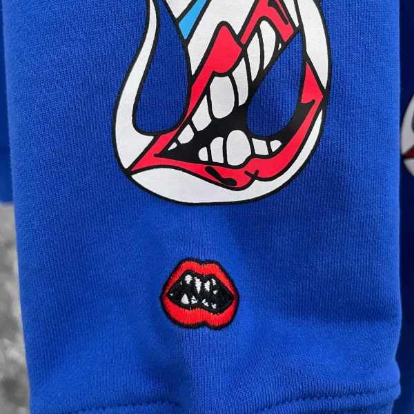 Chrome Hearts Space Graphic Hoodie Blue - 13