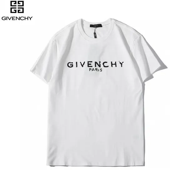 Givenchy Logo Print White T-Shirt - 1