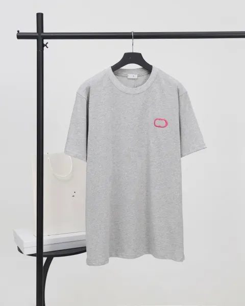 Dior CD Logo Embroidered Fuchsia T-Shirt - 12