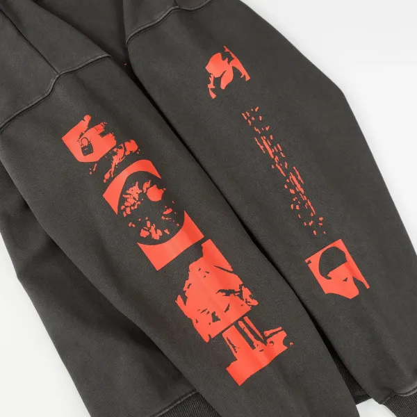 Design Oversized Hoodie Charcoal Gray Hoodie - 10