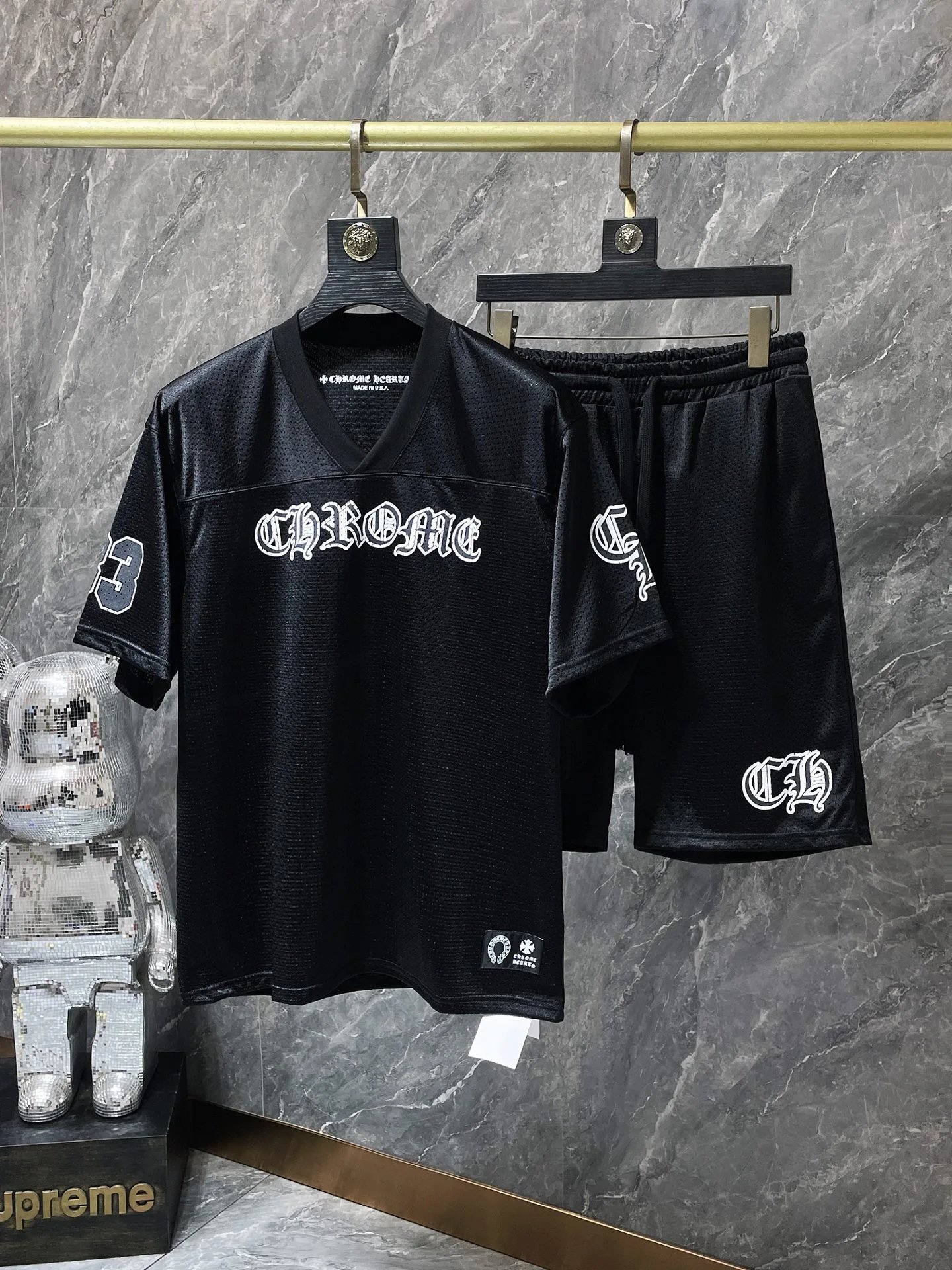 Chrome Hearts FORM Mesh Jersey Set Pink - 12
