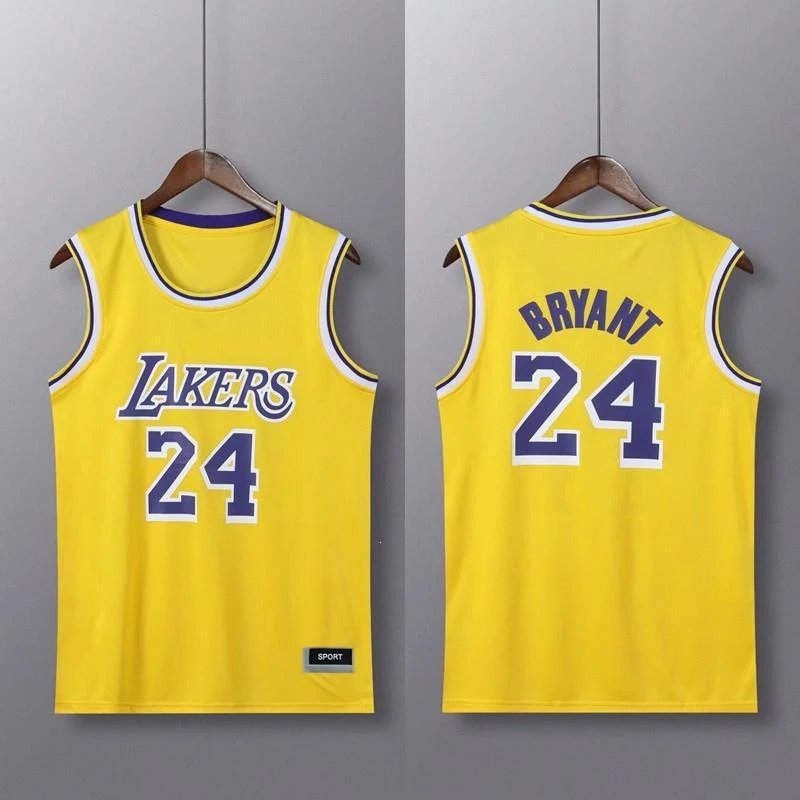 Los Angeles Lakers Kobe Bryant #24 Yellow Jersey