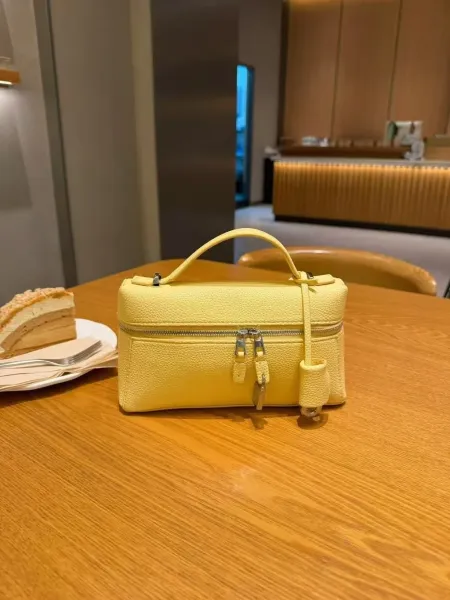 Design Mini Box Bag Lemon Yellow Handbag - 1