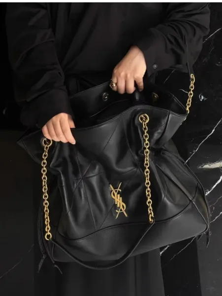 Saint Laurent Loulou Chain Shoulder Bag Black - 18
