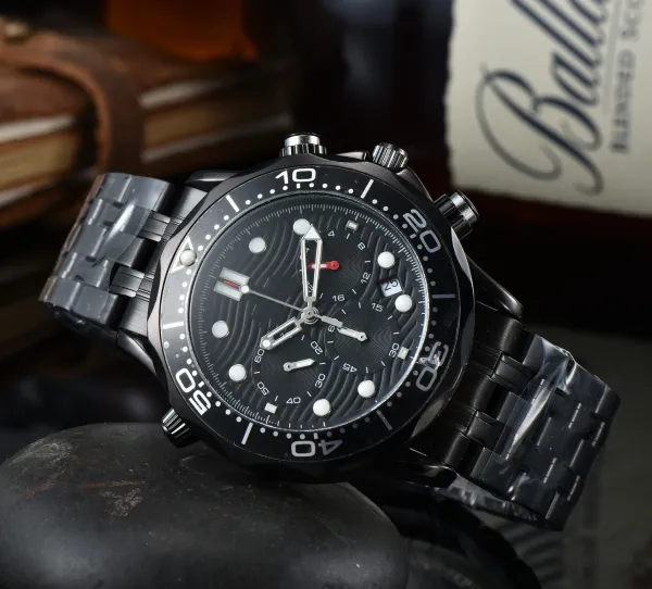 Omega Seamaster Diver 300M Chronograph Black Ceramic Watch Watches - 1