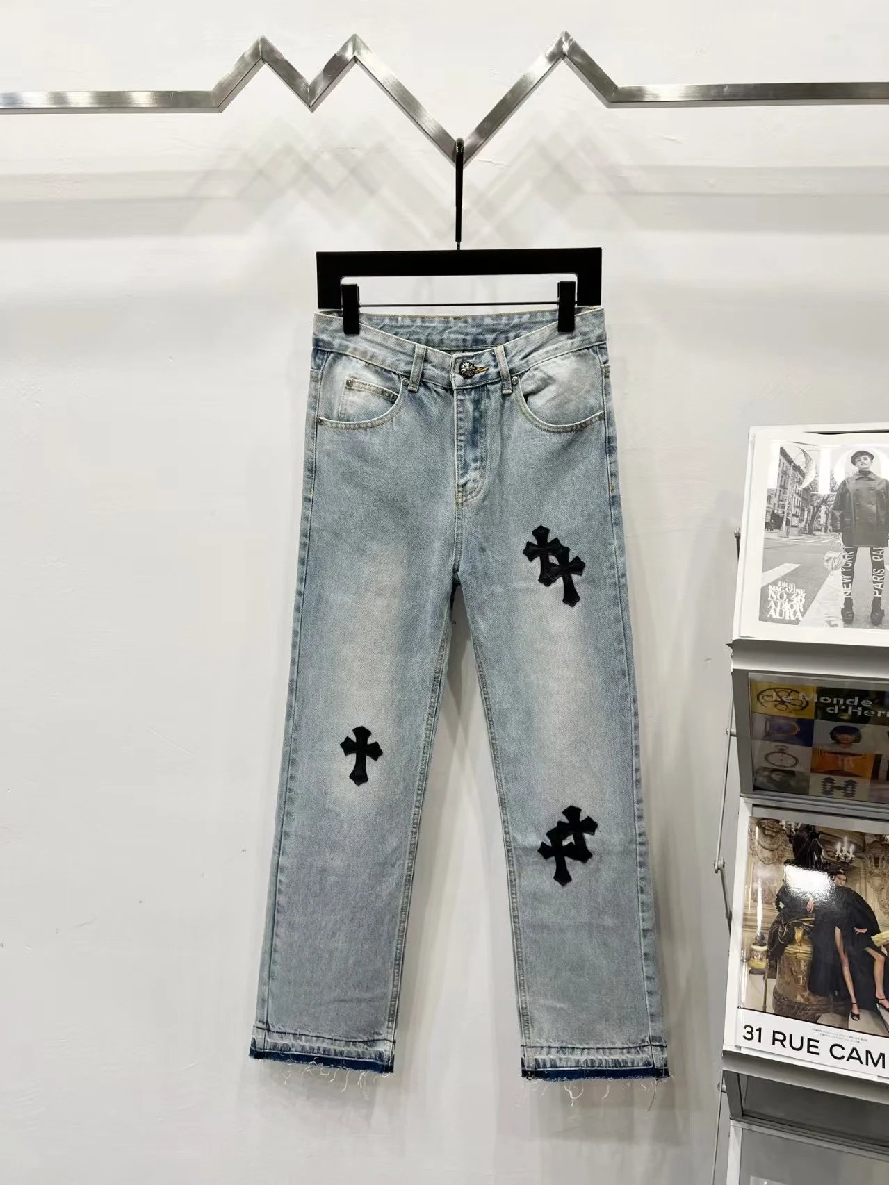 Chrome Hearts Cross-Embellished Black Jeans - 16
