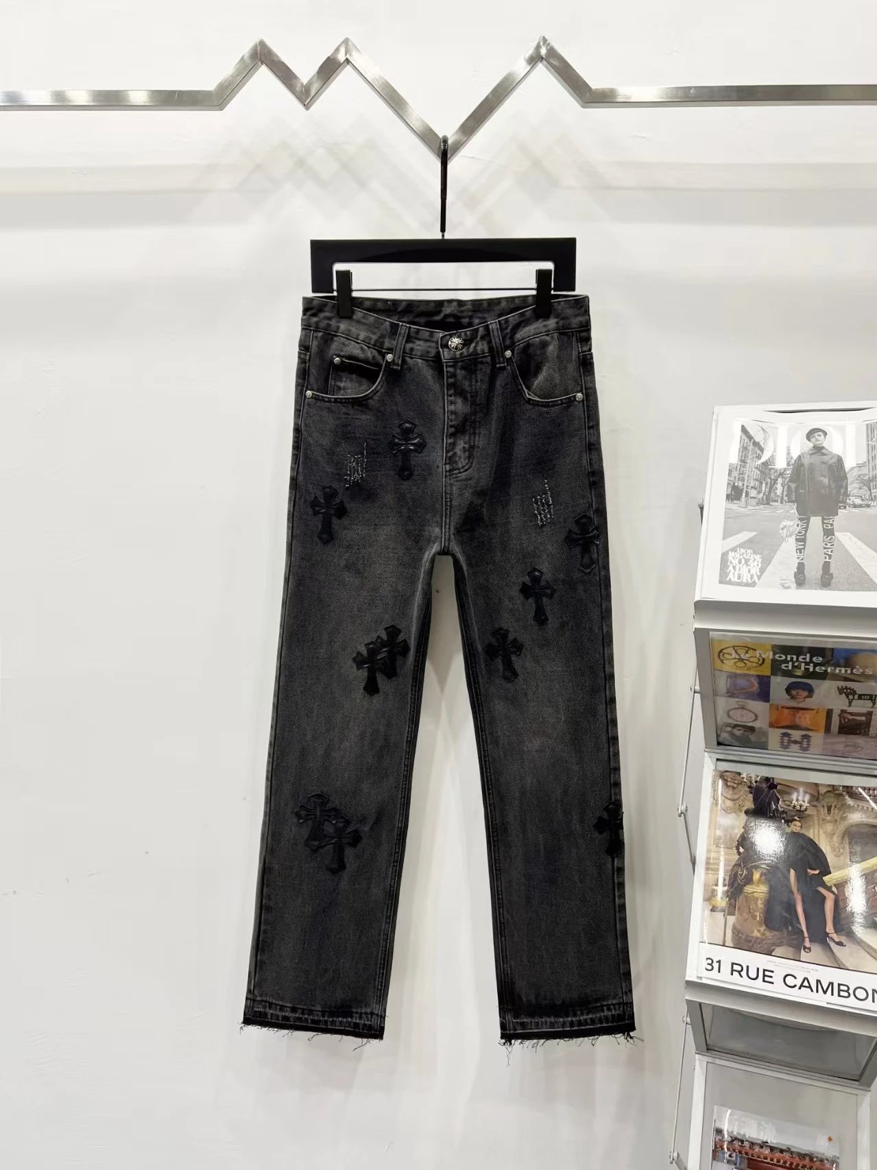 Chrome Hearts Cross-Embellished Black Jeans - 20