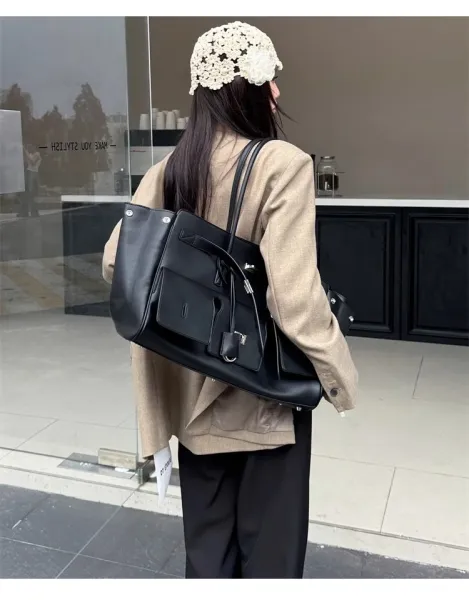 Celine Triomphe Tote Bag Tan Leather Handbag - 19