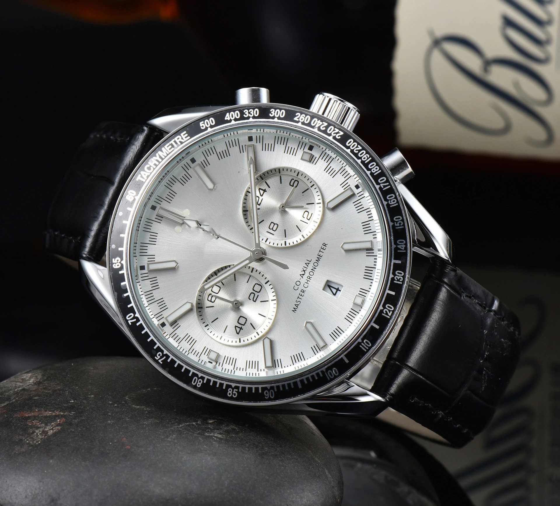 Omega Speedmaster Chronograph Gray Dial Stainless Steel Watch Watches - 9