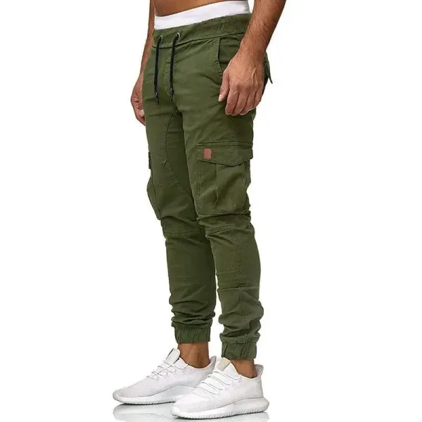 Design Cargo Jogger Pants Gray Pants - 11