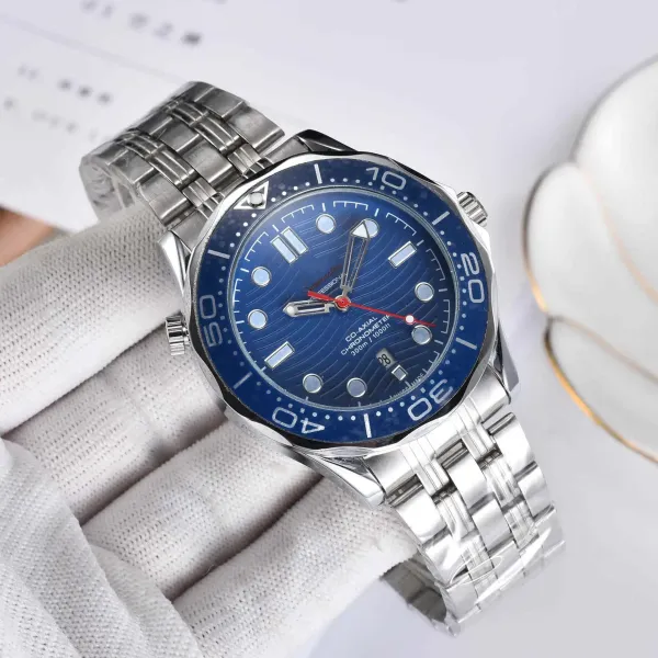 Omega Seamaster Professional Chronometer Blue Dial Steel Watch Watches - 1