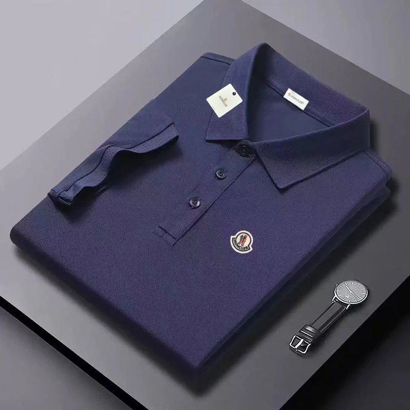 Moncler Classic Logo Polo Black Polo Tops.polo - 13
