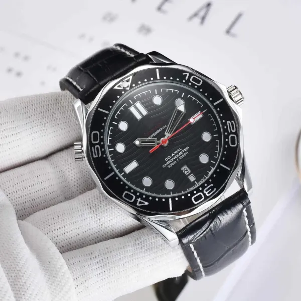 Omega Seamaster Professional Co-Axial Chronometer Black Dial Steel Watch Watches - 1