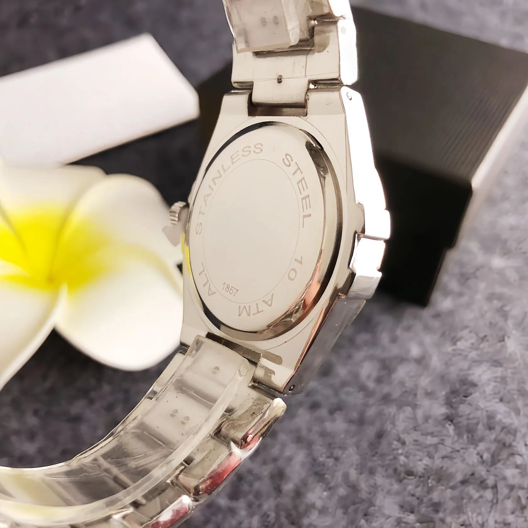 Design Gold-Tone Roman Numeral Quartz Watch Watches - 11