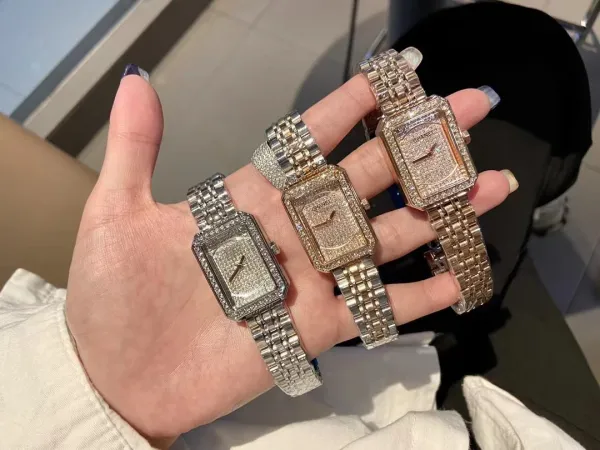 Cartier Tank Française Diamond-Encrusted Rose Gold Watch Watches - 6