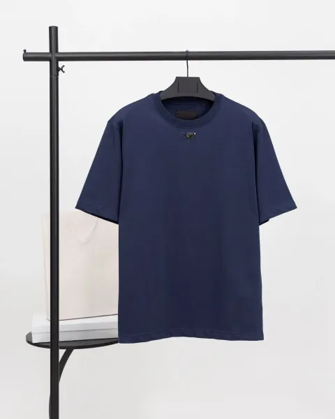 Prada Triangle Logo Piqué Polo Black Polo Shirt - 10