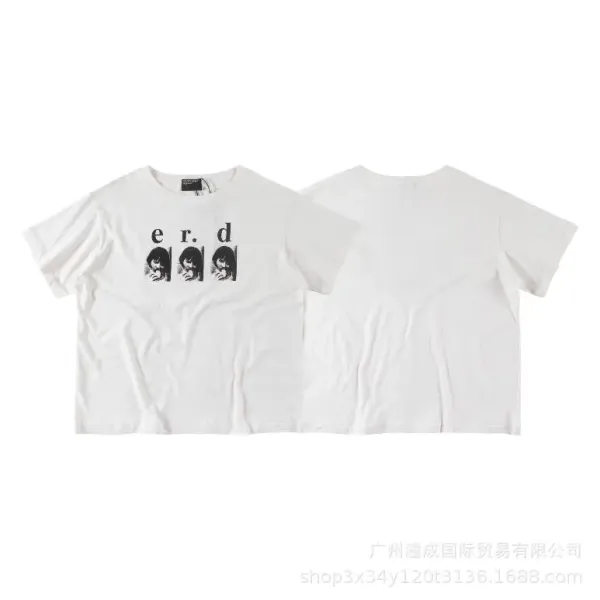 Design ERD Graphic Print Cropped White T-Shirt - 1