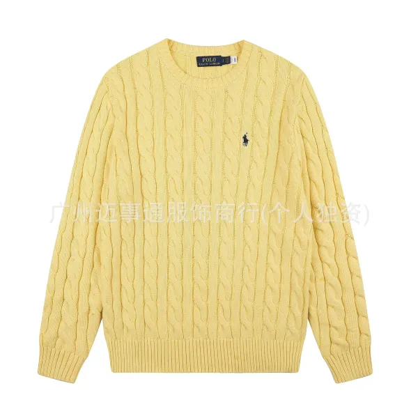 Polo Ralph Lauren Cable Knit Sweater Yellow - 1