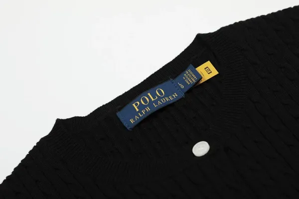 Polo Ralph Lauren Cable Knit Short Sleeve Cardigan Light Blue - 18