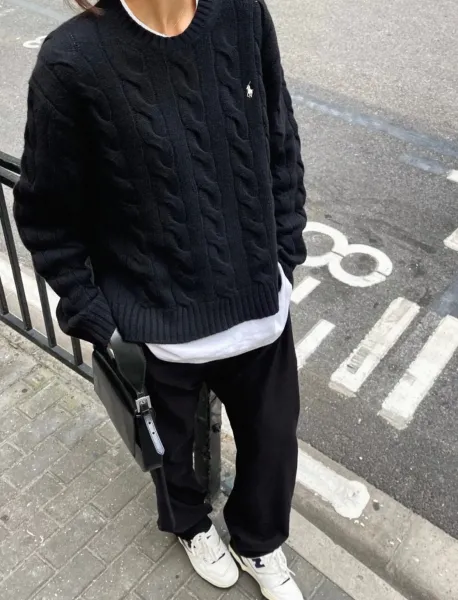Polo Ralph Lauren Cable Knit Sweater Yellow - 35
