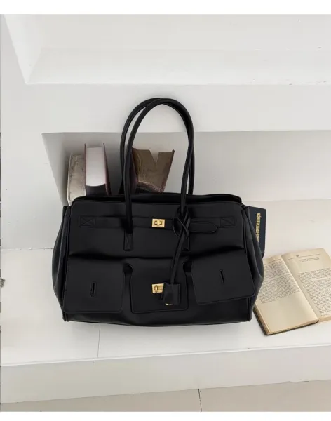 Celine Triomphe Tote Bag Tan Leather Handbag - 28