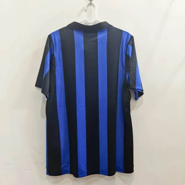 Inter Milan Home Jersey Blue and Black Striped Football Shirt - 1