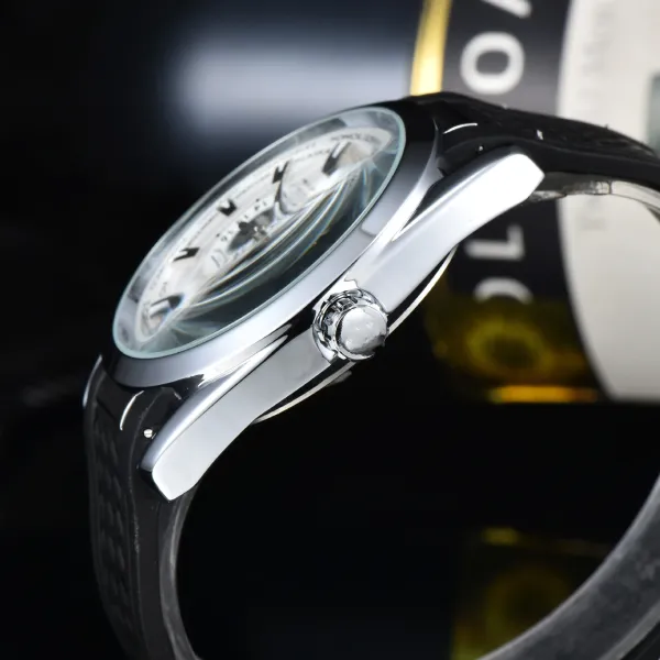 Omega Seamaster Worldtimer White Dial Black Rubber Strap Mechanical Watch - 7