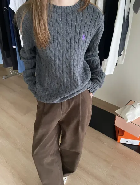 Polo Ralph Lauren Cable Knit Sweater Yellow - 40