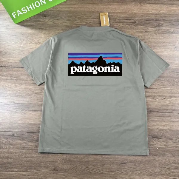 Patagonia P-6 Logo Responsibili-Tee Olive Green T-Shirt - 1