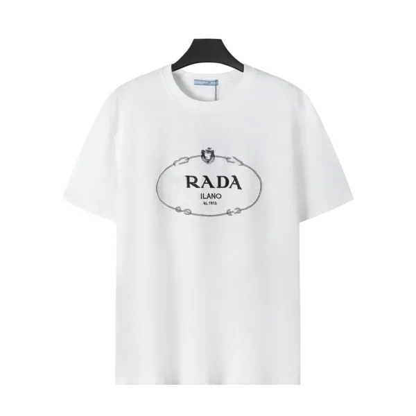 Prada Triangle Logo Piqué Polo Black Polo Shirt - 48