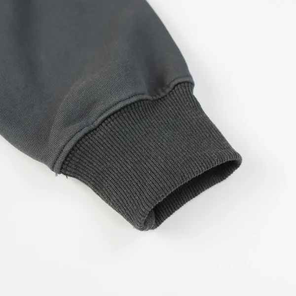 Design Oversized Hoodie Charcoal Gray Hoodie - 22