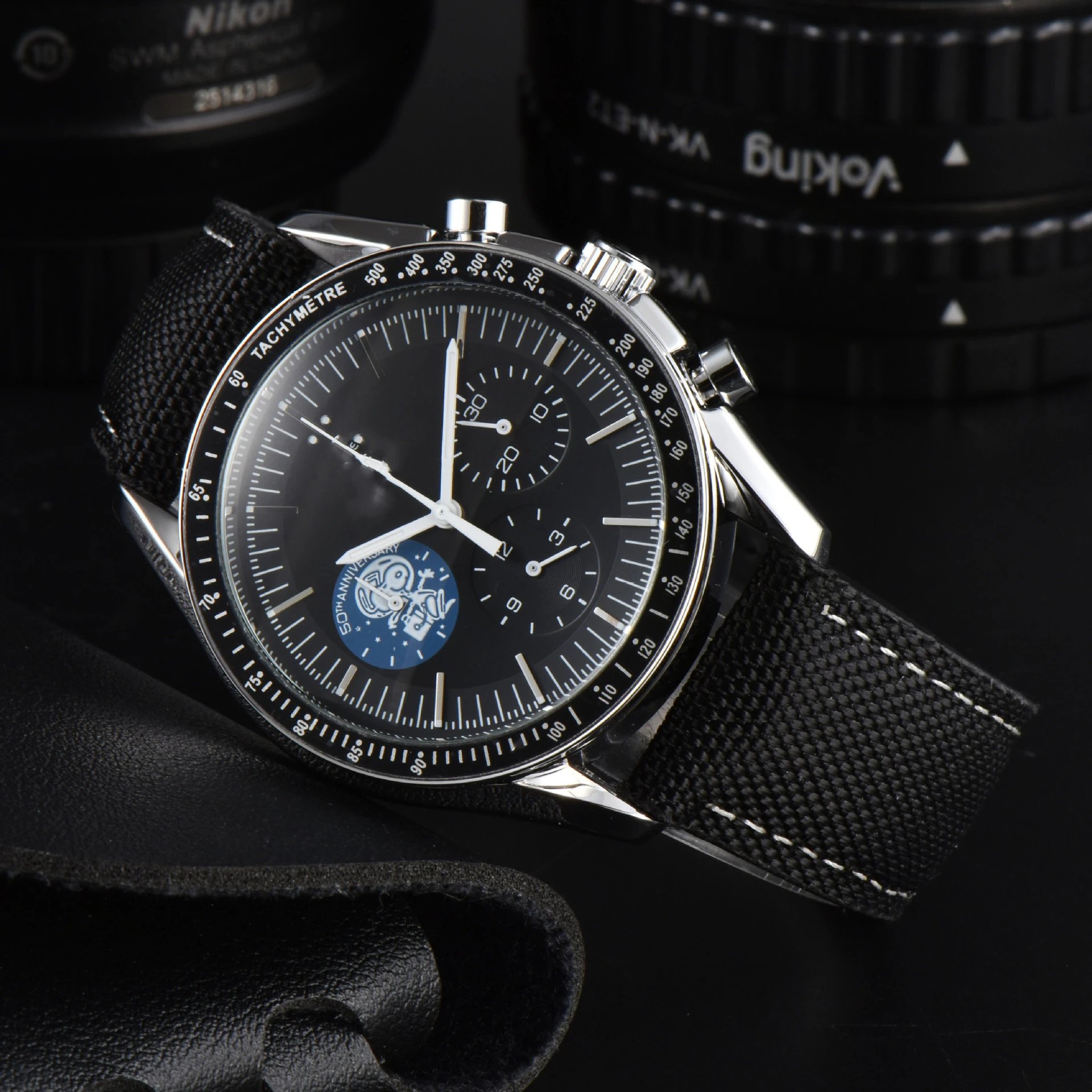 Omega Speedmaster Professional 50th Anniversary Chronograph Black Dial Watch Watches - 7