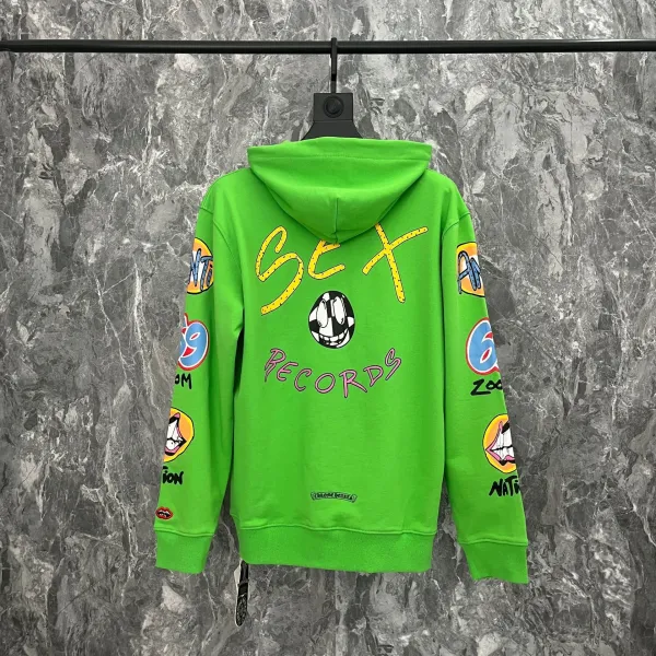 Chrome Hearts Space Graphic Hoodie Blue - 15