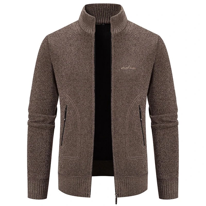 Design Hankesen Zip-Up Knit Cardigan Black Outerwear.cardigan - 8