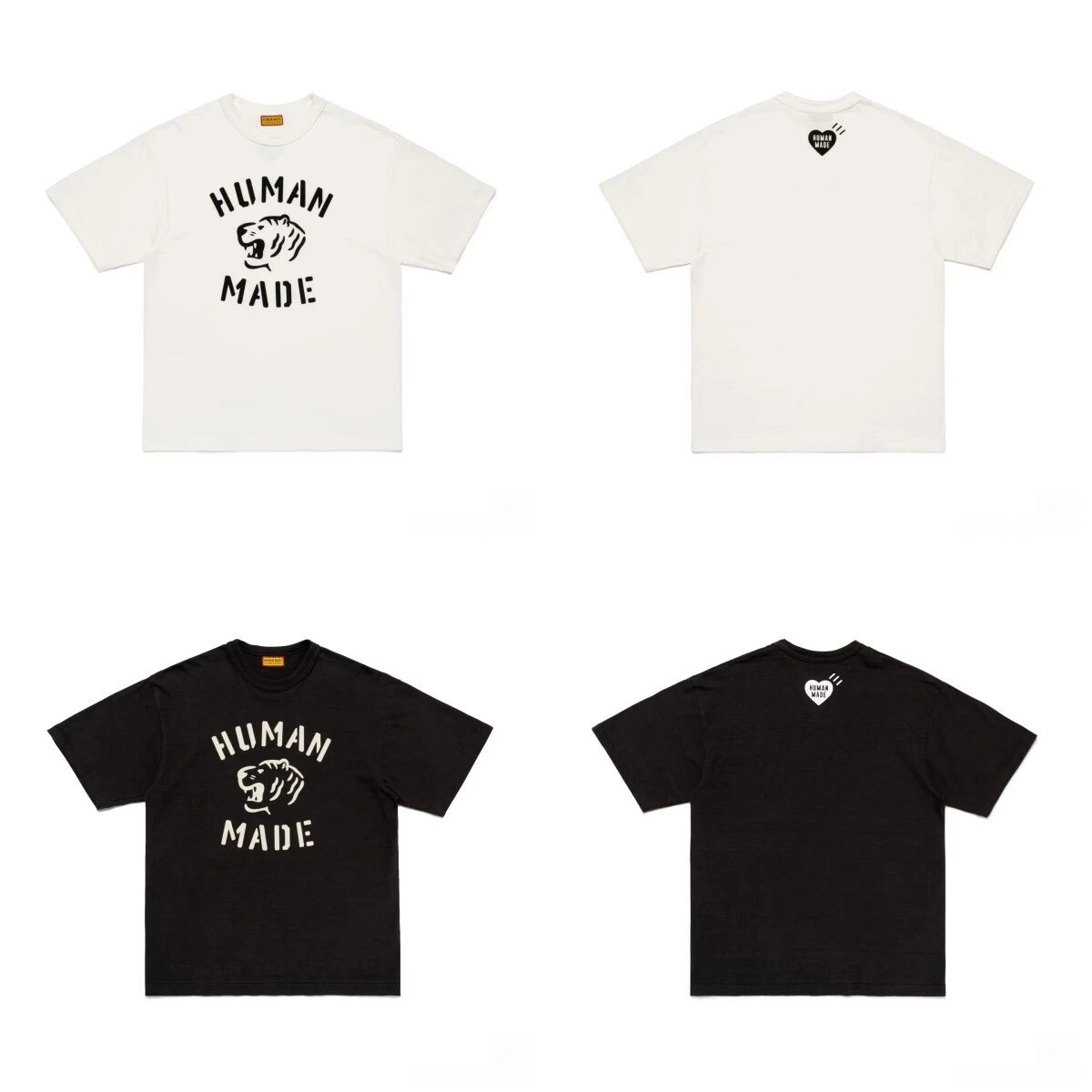 Human Made Dry Alls Duck T-Shirt White and Black - 5