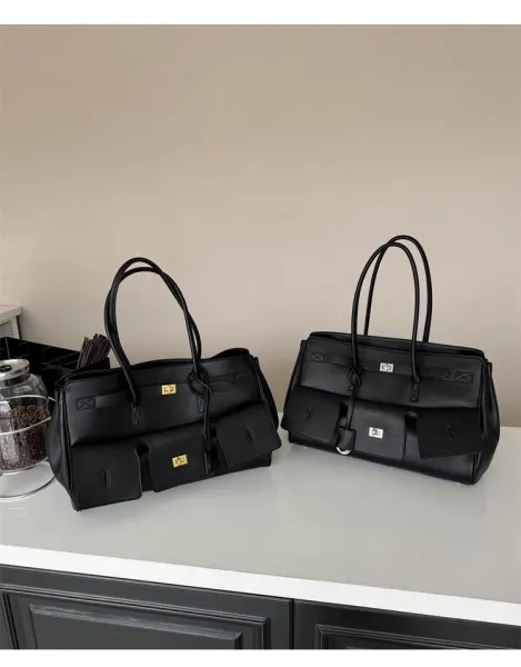Celine Triomphe Tote Bag Tan Leather Handbag - 24